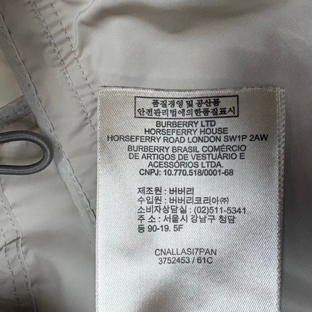 Burberry Brit Packable Field Jacket Windbreaker Detachable Hood Beige Tan Size 6 - Picture 8 of 16